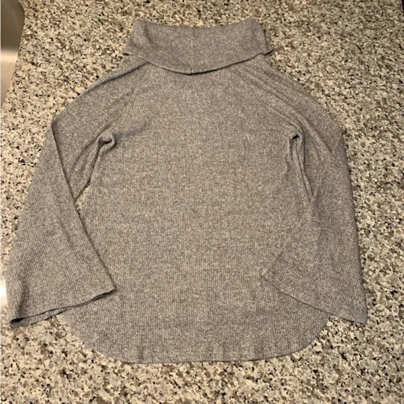 Anthropologie Sweater M Turtleneck Grey - Picture 5 of 10